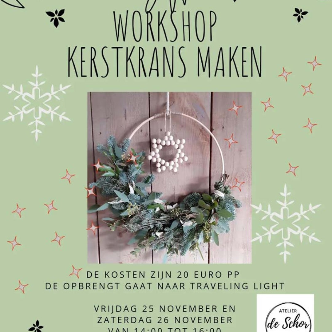 workshop kerstkrans maken